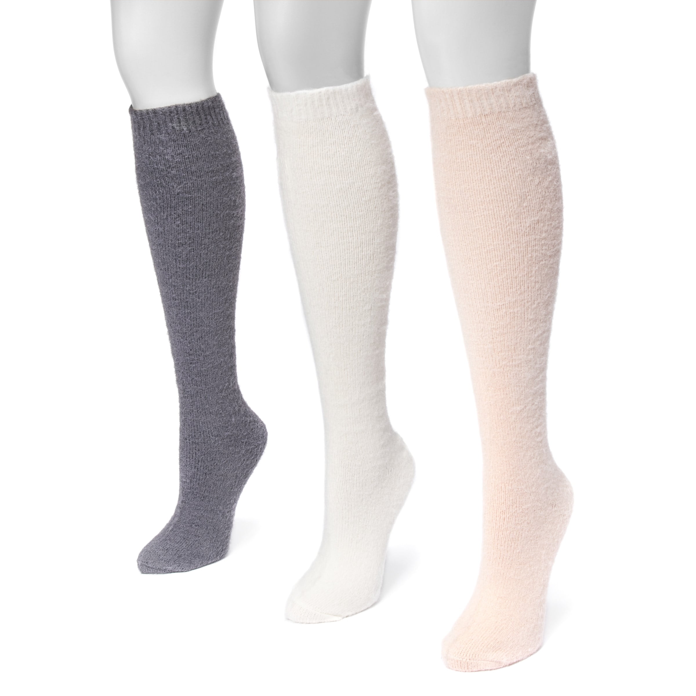 Women's Fuzzy Yarn Knee High Socks 7.5 x 3.5 - Walmart.com