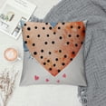 thumbnail image 2 of Valentine's Day '' Pillow Cover Watercolor Pink and Hearts Design with - Romantic Cushion Case for Home and Couples Deco, 2 of 5