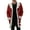 Red, variant on Mens Coats Outerwear Winter Collar Long Sleeve Padded Leather Jacket Vintage Thicken Coat Sheepskin Jacket (Red, XXXXXL)