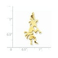 thumbnail image 3 of 14k Yellow Gold Polished 3-Dimensional Kokopelli Charm Pendant, 3 of 3