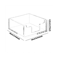 thumbnail image 2 of Acrylic Tissue Box Hotel Restaurant Washstand Access Convenient Desktop Tissue Box Storage Finishing Supplies., 2 of 5