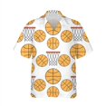 thumbnail image 3 of Camisa de diseño para hombre con estampado 3D de baloncesto, camisa de gran tamaño para verano 2024, para viajes, playa, Hawái, hawaiana, estilo Harajuku, con flores, 3 of 4