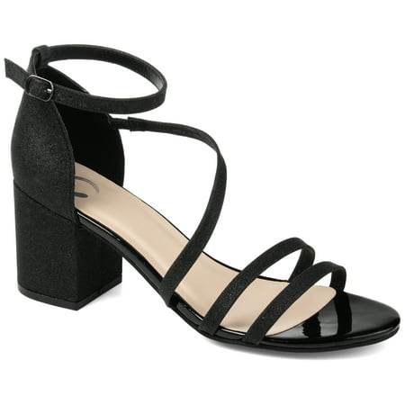 

Journee Collection Womens Bella Wide Width Open Toe Mid Block Heel Pumps