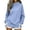Sky Blue, variant on Basysin Sweatshirts For Women Side Slit Oversized Pullover Tops with Pocket | Long Sleeve Casual Sweatshirts Atheltic Workout Sweater Tops Fall Fashion
