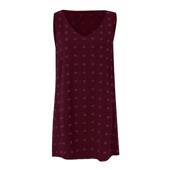 Vedolay Spring Dresses For Women Women's 2023 Summer Spaghetti Strap Sleeveless Square Neck Ruffle A Line Swing Mini Dress,Red L