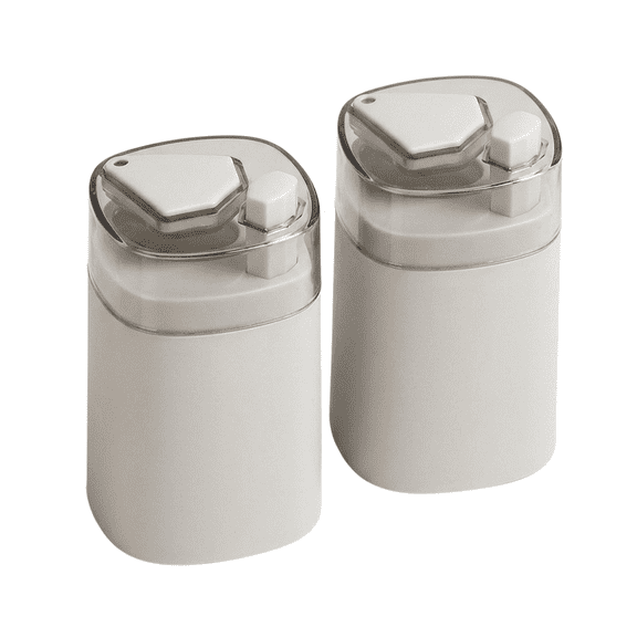 MoHern 2 Pack Fashion Creative Automatic Toothpick Dispenser, Home Press-Type Pop-Up Toothpick Holder, Portable Plastic Toothpick Storage Box, gray