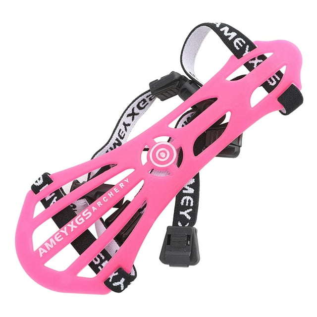Protector de brazo para tiro con arco, protector de brazo, protector de muñeca para flechas, protector ligero para tiro con arco Rosa