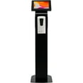 thumbnail image 3 of Premium Locking Floor Stand Kiosk with Automiatic Soap Dispenser (Black), 3 of 8