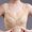 Beige, variant on WCJM Women Knitting Cotton D Women Full Cup Print Thin Underwear Plus Size Front Button Wireless Sports Lace Bra Breast Cover Large Size Bras