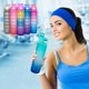 thumbnail image 1 of Botella deportiva de 1000 ml sin BPA con tapa impermeable • Botella portátil de hidratación para senderismo, acampada y gimnasio • 1 litro de gran capacidad, 1 of 2