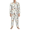 thumbnail image 3 of Sikiie Snake Mens Pajama Set, Soft Warm Long Sleeve Sleepwear, Cozy Button-Down Pjs for Men-XX-Large, 3 of 7