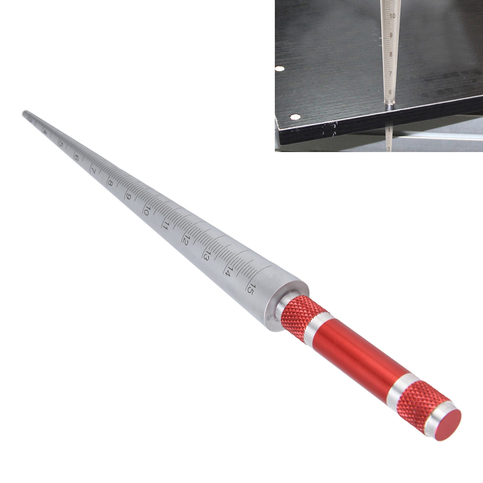 Aperture Gauge, Wear Resistant 3-15mm Inner Diameter Ruler For Thin Walled Parts For Plastic Pipes