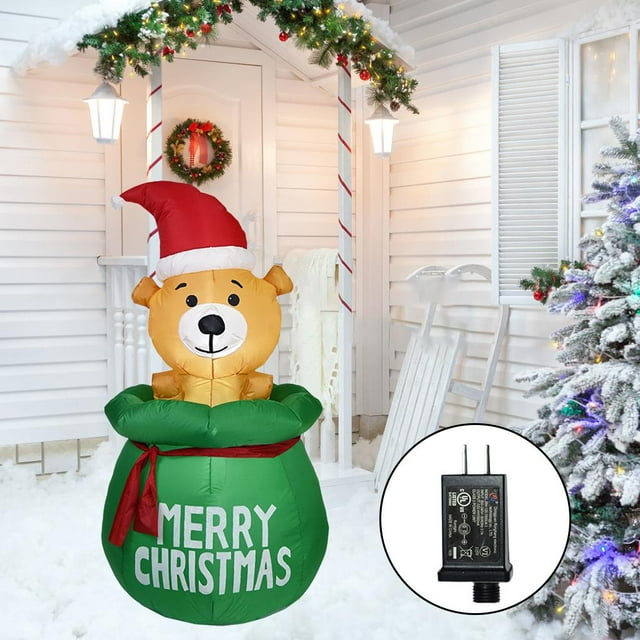 Inflables de Navidad shamjiam Perro decoración de 5 pies