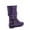 Purple, variant on Unisex, Cushioned Insole, Round Toe, Mid Calf Kids' Boots, Purple, Size 9