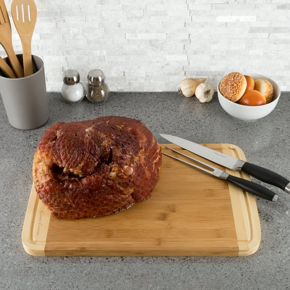 Classic Cuisine Bamboo Juice Grooves 18 x 12 x 0.75 in Cutting Board