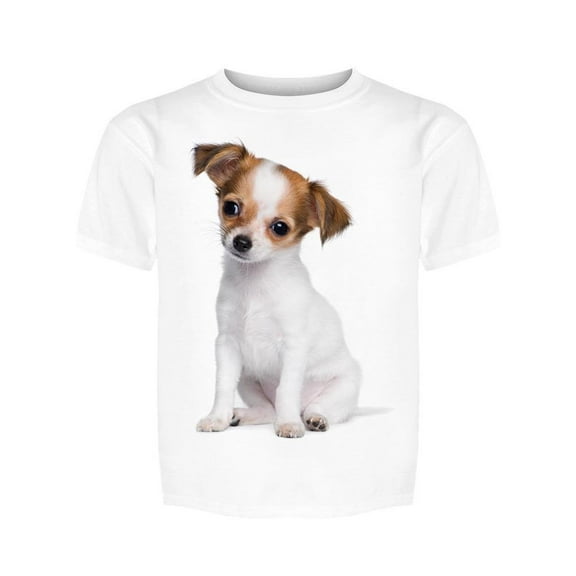 Confused Chihuahua Puppy Tee Girl's -Image by Shutterstock