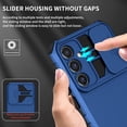 thumbnail image 4 of for Samsung Galaxy S23 FE (Not S23) Case with Slide Camera Cover, [Snug Touch] Hard Back & Soft Edge Matte Phone Case with Kickstand for Samsung Galaxy S23 FE LTT Blue, 4 of 18