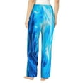 thumbnail image 3 of Balery Blue Shell print Women's Pajama Pants,Ultra Lightweight Pjs,Lounge Pant-XX-Large, 3 of 9