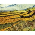 thumbnail image 2 of Van Gogh, Vincent 18x15 Gold Ornate Wood Framed with Double Matting Museum Art Print Titled - Ploughman And Mill, 2 of 4