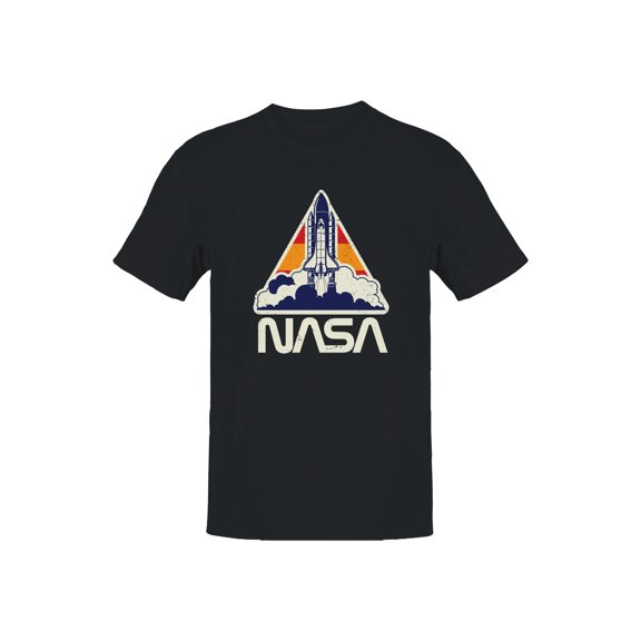 Officially Licensed Nasa Vintage Space Shuttle Launch Men's T-shirt