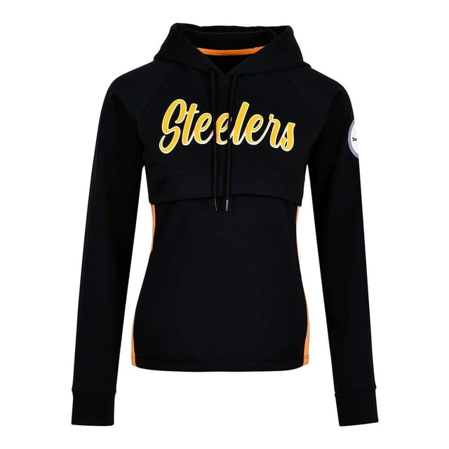 Sudadera Mujer NFL Talla G Negro Steelers