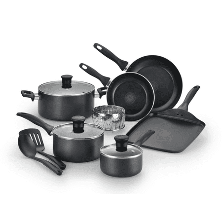 T-Fal Easy Care Nonstick 12 Piece Cookware Set, Thermo-spot and Dishwasher Safe