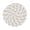 A002- Off-White + Tan Dots, variant on Round Woven Coaster, Light Khaki 4.3 Inch Heat Resistant Table Protection Mat For Drinks 1 Pack
