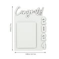 thumbnail image 5 of Hytrove 1Pcs White Wooden Rectangular Sublimation Frame for Graduation Party Picture Display Heat Transfer Technology, 5 of 8