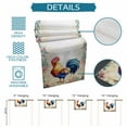 thumbnail image 6 of Chicken Table Runner, Watercolor Flower Kitchen Table Runners Dress Scarves for Table Decorations Party/Restaurant/Indoor Outdoor Use, 13x72in, 6 of 9
