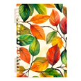 thumbnail image 7 of FORMRS 1-Subject Spiral Notebook 8" x 5" College Ruled 60 Refillable Sheet A5 Hard Cover, Beige Leaves, 7 of 7