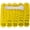 Yellow, variant on 1-50 Number Tags Plastic Numbered Marking Identification Hang Tags Luggage Labels ID Tag with Rings for Organized Coded Key Box Cabinet Plant Coding Tag (Black)