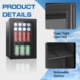 thumbnail image 4 of Compact 24 Can/0.9 Cubic Foot Beverage Fridge For Soda, Beer Or Wine, Drinks Refrigerator Cooler, 4 of 7