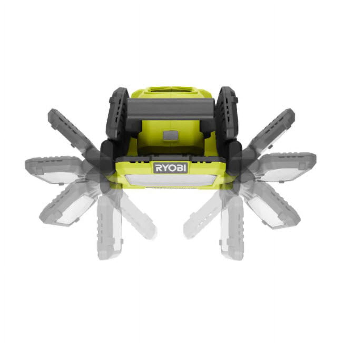 RYOBI Cordless ONE+ 18V 3,000 Lumens Hybrid LED Panel Light 3-Settings Bare Tool