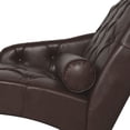 thumbnail image 6 of CQSXDA Chaise Lounge Arm Chair With Pillow  Upholstered Soft Chair For Living Room Or Bedroom Use, Dark Brown, 6 of 12