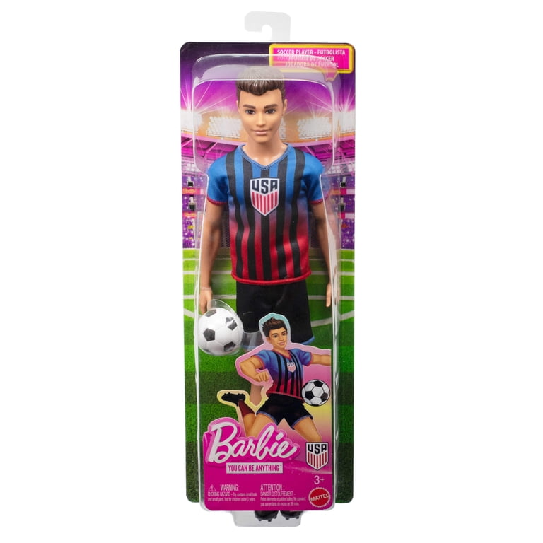 サッカーボール ken Barbie Careers USSF Soccer Fashion Ken Doll Dressed in Removable