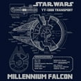 thumbnail image 2 of Men's Star Wars: A New Hope Millennium Falcon Design Pull Over Hoodie, 2 of 4
