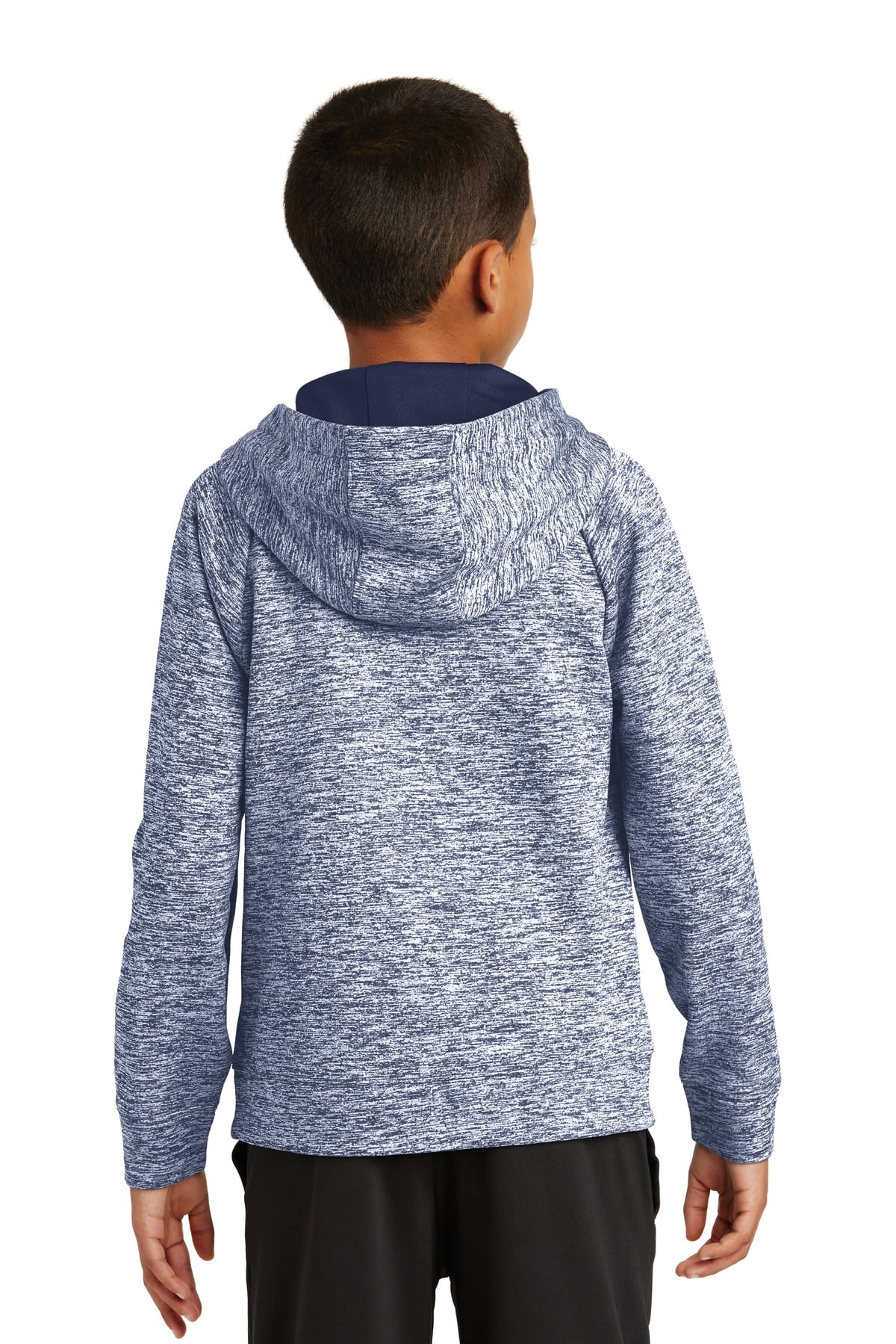 Sport Tek 1234563 Youth PosiCharge Electric Heather Fleece Hooded