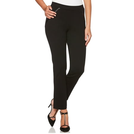 Rafaella - Women's Tech Ponte Slim Fit Pant - Walmart.com
