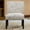 White, variant on Fabric Accent Chairs, Pisano Contemporary Chenille Fabric Armless Accent Chair with Pillow, Teal Blue, Teal Blue Accent Chairs,Polyester Modern Accent Chairs