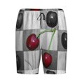 thumbnail image 4 of Wukai Cherries laid Men’s Short Pajama Pants With Pockets Soft Sleep Pj Shorts for Men-4X-Large, 4 of 6