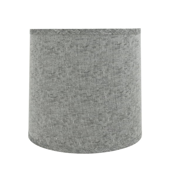 Aspen Creative 32502 Transitional Drum (Cylinder) Shaped Spider Construction Lamp Shade in Grey, 13" wide (12" x 13" x 12")