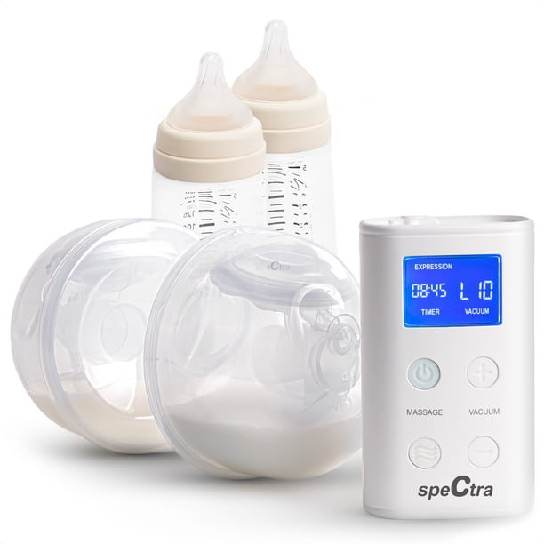 Spectra 9 Plus Extractor de Leche Electrico Manos Libres Portátil Recargable | Copas 24mm | Saca leches Grado Hospitalario | Ligero, Silencioso | Lactancia bebes, maternidad | Imita succión bebe