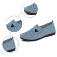 thumbnail image 6 of Women Casual Shoes Breathable Knit Slip On Casual Shoes Fashion Round Toe Slip Walking Sneakers For Everyday Comfort ,Us Size:7, 6 of 9