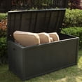 thumbnail image 6 of Superjoe 120 Gallon Outdoor Deck Storage Box, Patio Resin Storage Bin Outdoor Cushion Storage, Wooden-Like (Gray), 6 of 7