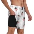 thumbnail image 3 of Daiia Umbrella Cat Mens Swim Trunks Swim Shorts Quick Dry Swim Shorts with Mesh Lining Pockets-3X-Large, 3 of 9