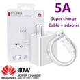 thumbnail image 2 of Cable Cargador Huawei 100 % Original 40W Tipo C Adaptador 5A Rápido Micro USB TypeC A Carga Rápida, 2 of 4