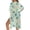 Blue Pink Green Starfish, variant on Jamaican Flag Print Kimono Coverups for Women Soft Beach Cover Up Half Sleeve Summer Cardigan Bikini Cover Ups Resort Wear Casual Cruise Outfits