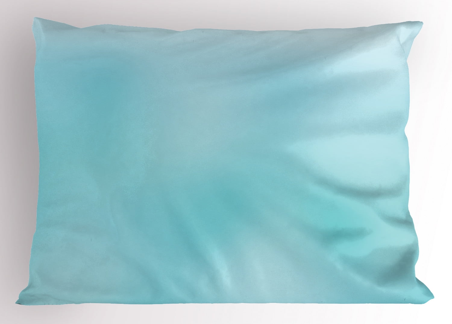 Seafoam Pillow Sham Abstract Modern Art Inspired Illustration Aquatic