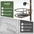 thumbnail image 3 of No-Drill Quick Installation Tension Pole Shower Caddy – 4-Tier Adjustable Corner Shelves, Rust-Resistant, 47-121 Inch, Space-Saving Storage for Renters & Family, 3 of 10