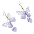 thumbnail image 2 of 1 par de pendientes colgantes de mariposa, pendientes decorativos de mariposa, pendientes colgantes para mujer, 2 of 6